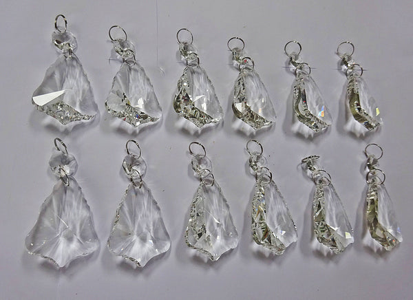 12 Clear 50mm 2" Bell Chandelier Glass Crystals Beads Droplets Garden Window Decorations 10