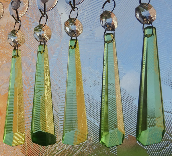25 Chandelier Drops Light Pastel Colours Crystals Beads Cut Glass Pendant Droplets Lamp Parts 9
