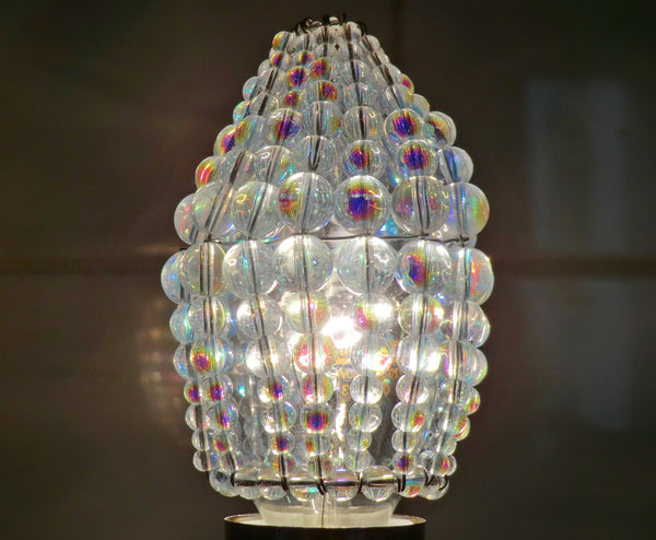 Chandelier Bead Candle Size Light Bulb Aurora Borealis AB Glass Cover Sleeve Lampshade Alternative Beaded 7