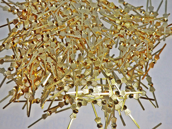 300 Brass Gold Metal Chandelier Clasps Links for Droplets Beads Crystals Drops 4