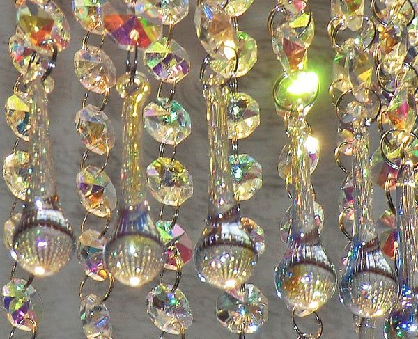12 Aurora Borealis Orbs 53 mm 2" Chandelier Crystals Droplets Beads Drops Christmas Wedding Decorations 6