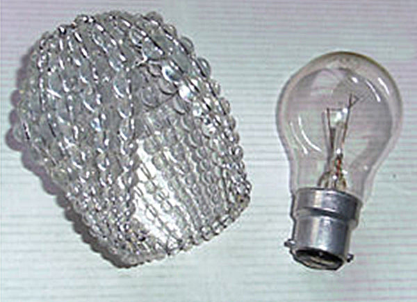 Chandelier Bead Light bulb GLS Clear Glass Cover Sleeve Lampshade Alternative 2