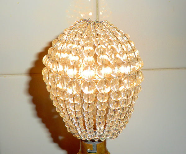 Chandelier Bead Light bulb GLS Clear Glass Cover Sleeve Lampshade Alternative 3