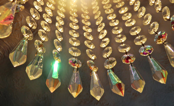 12 Aurora Borealis Torpedo 37 mm 1.5" Chandelier Crystals Drops Beads Droplets Christmas Wedding Decorations 10