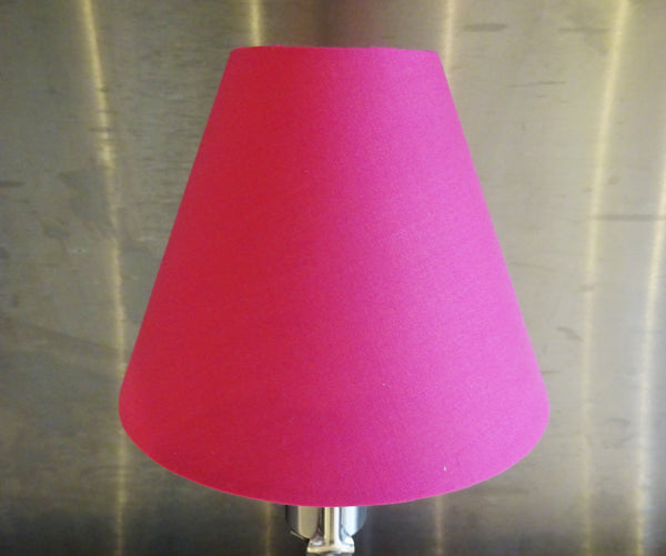 Hot Pink Chic Clip On Candle Lampshade 5 Inch Diameter Shade for Pendant Chandelier 2