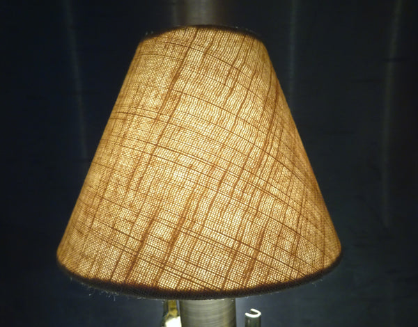 Biscuit Hessian Linen Clip On Candle Lampshade 5.5" Chandelier Pendant Light Shade 6