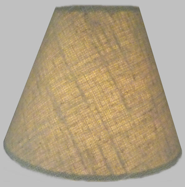 Calico Hessian Linen Clip On Candle Lampshade 5.5" Chandelier Pendant Light Shade 1