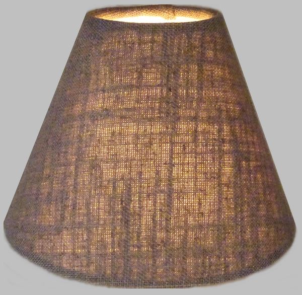 Moccha Hessian Linen Clip On Candle Lampshade 5.5" Chandelier Pendant Light Shade 1