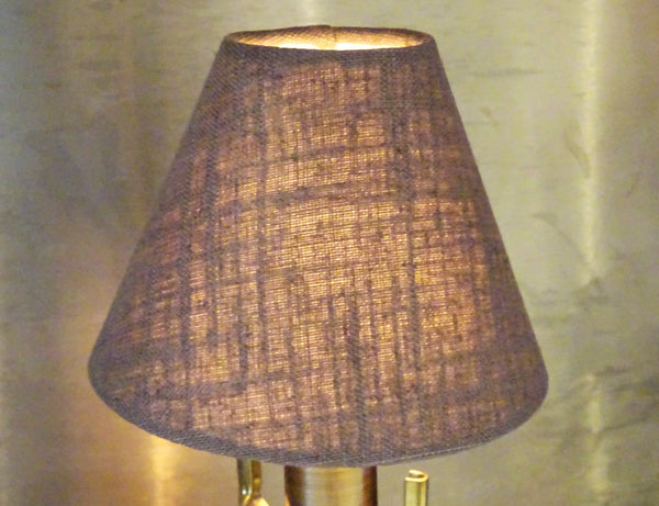 Moccha Hessian Linen Clip On Candle Lampshade 5.5" Chandelier Pendant Light Shade 6