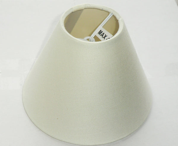 Cream Clip On Candle Lampshade 5 Inch Diameter Chandelier Shade Retro 5
