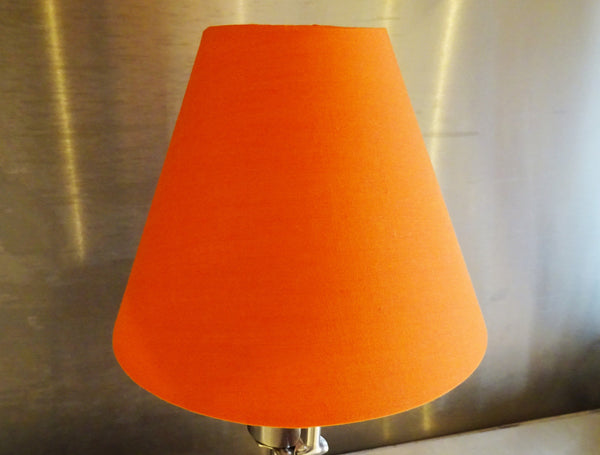 Retro Orange Clip On Candle Lampshade 5 Inch Diameter Kitsch Shade for Pendant Chandelier 5