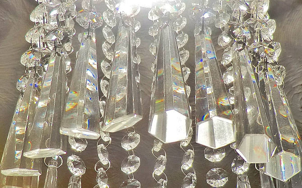 12 Clear Icicles 72mm 3" Chandelier Crystals Drops Beads Droplets Garden Window Decorations 5