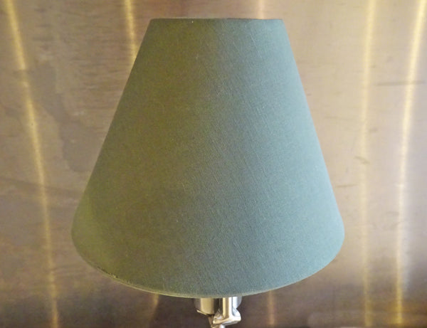 Sage Green Clip On Candle Lampshade 5 Inch Diameter Chandelier Shade Classic 5