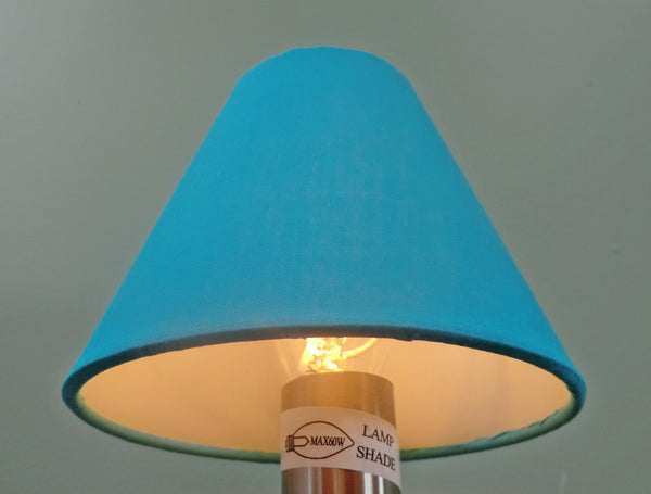 Turquoise Blue Clip On Candle Lampshade 5 Inch Diameter for Chandelier Pendant 2