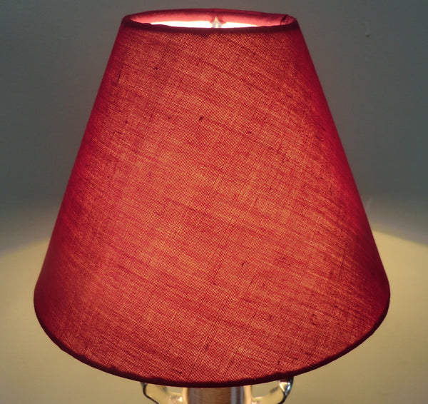Burgundy Wine Red Clip On Candle Lampshade 5' Classic Regal 2