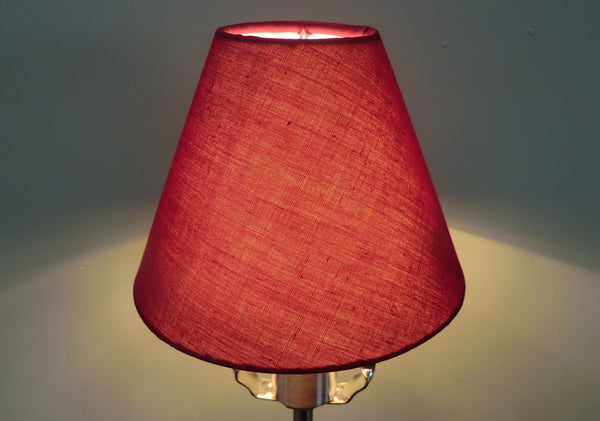 Burgundy Wine Red Clip On Candle Lampshade 5' Classic Regal 4
