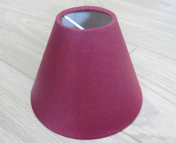 Burgundy Wine Red Clip On Candle Lampshade 5' Classic Regal 6