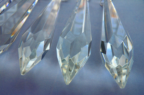 5 Clear XXL Icicle Chandelier Crystals Glass Drops Spires Beads Pendants 7