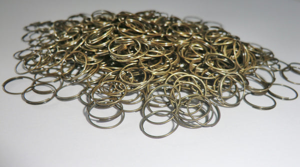 250 Antique Brass Chandelier 14mm Rings Links for Droplets Crystals Drops 1