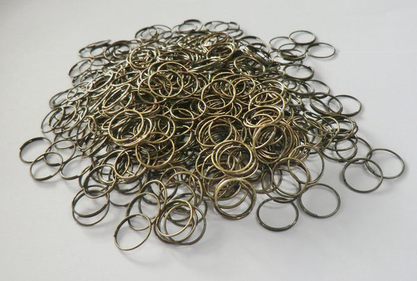 250 Antique Brass Chandelier 14mm Rings Links for Droplets Crystals Drops 3