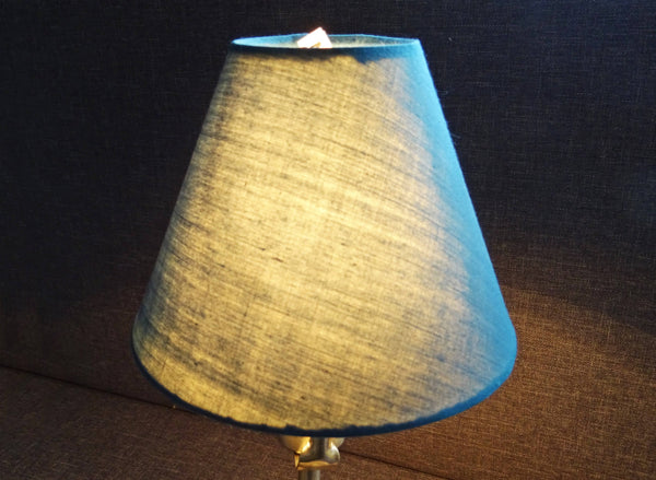 Antique Teal Blue Clip On Candle Lampshade 5.5" Chandelier Pendant Light Shade Classic 9