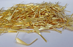 250 Brass Gold Metal Chandelier 33mm Arrow Clasps Links for Droplets Beads Crystals Drops