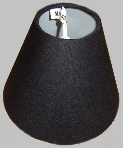 Black Clip On Candle Lampshade 5.5" Chandelier Pendant Light Shade Gothic 3