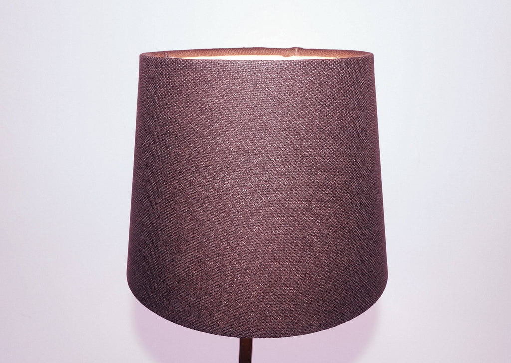 Burgundy drum deals lamp shade