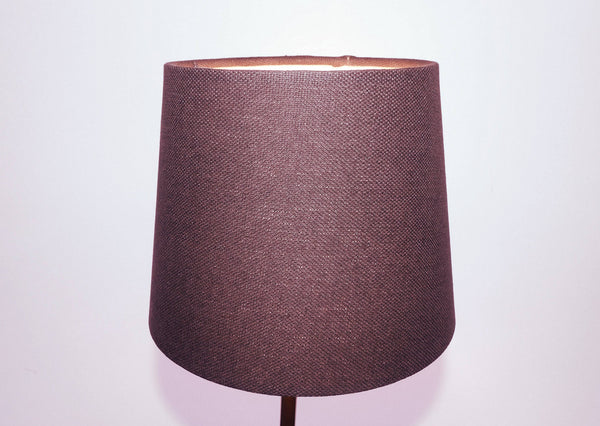 Brown Grey Hessian Linen Clip On Candle Drum Lampshade 6" Chandelier Pendant Shade 5