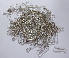 Clearance 160 Chrome 28mm 1 inch Silver Metal Chandelier Buckle Hooks to Hang Droplets Beads Crystals Drops