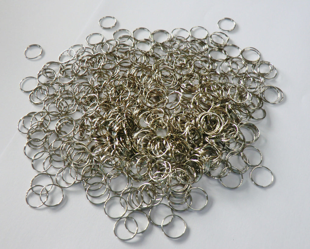 250 Chrome Silver Chandelier 14mm Rings Links for Droplets Crystals Drops 1