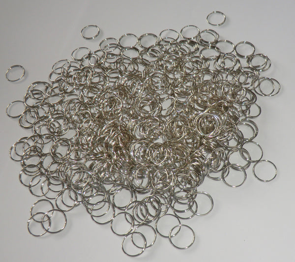 250 Chrome Silver Chandelier 14mm Rings Links for Droplets Crystals Drops 4