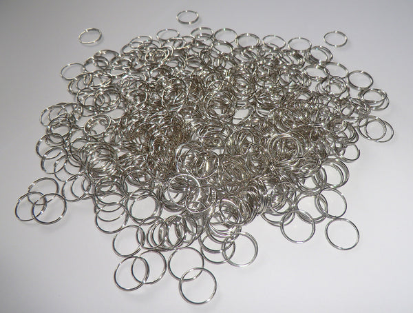 250 Chrome Silver Chandelier 14mm Rings Links for Droplets Crystals Drops 5
