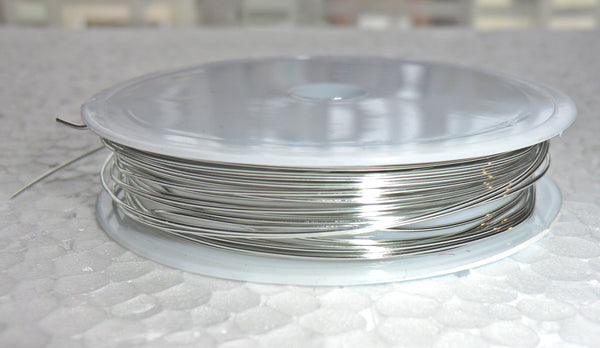 6 Metre Reel Chrome Silver Chandelier Wire Links for Droplets Crystals Drops 4