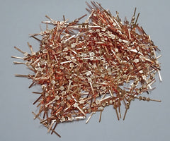250 Copper Finish 33 mm Chandelier Bow Clasps for Droplets Beads Crystals Drops