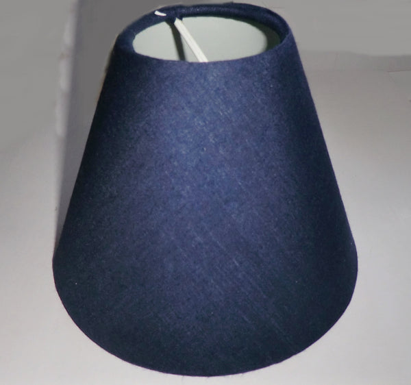 Navy Blue Clip On Candle Lampshade 5 Inch Diameter Regal Classic Shade for Pendant Chandelier 4