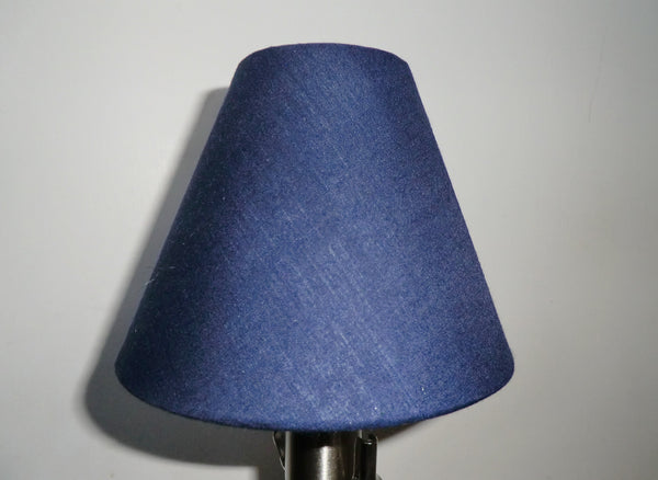 Navy Blue Clip On Candle Lampshade 5 Inch Diameter Regal Classic Shade for Pendant Chandelier 8