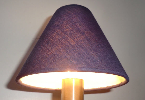 Navy Blue Clip On Candle Lampshade 5 Inch Diameter Regal Classic Shade for Pendant Chandelier 5