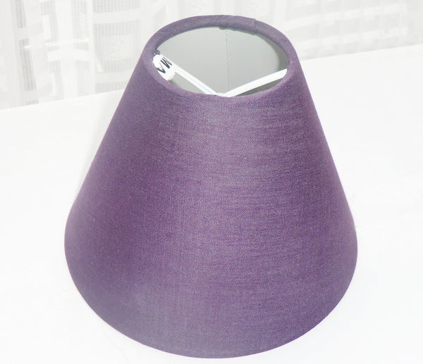 Purple Clip On Candle Lampshade 5' Diameter Retro Shade 2