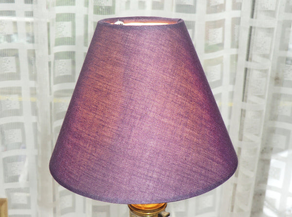 Purple Clip On Candle Lampshade 5' Diameter Retro Shade 3