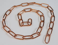 Bright Light Copper Red Chandelier or Pendant Light Chain 0.97m 4cm Links