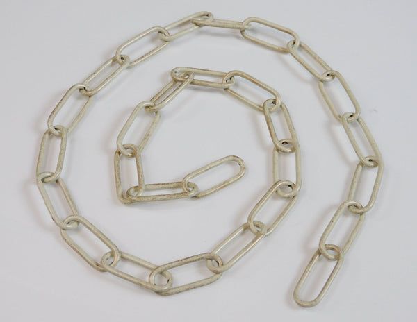 Metal Chandelier or Pendant Light Chain 0.97m 4cm Links Cream Gold 1