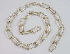 Metal Chandelier or Pendant Light Chain 0.97m 4cm Links Cream Gold