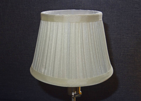 Cream Clip On Bulb Candle Lampshade 6 Inch Chandelier Shade Mushroom Pleat 5