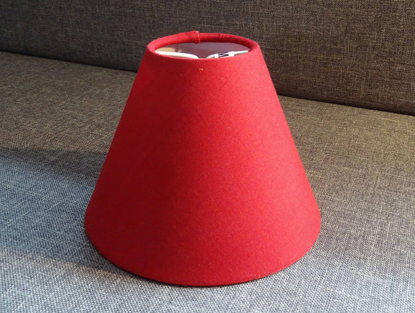 Brick Red Clip On Candle Lampshade 5.5" Chandelier Pendant Light Shade Hunter Red 5