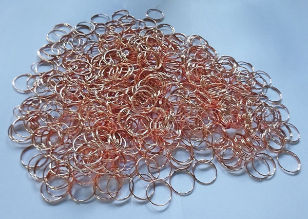 250 Copper Finish Chandelier 14mm Rings Links for Droplets Crystals Drops 4
