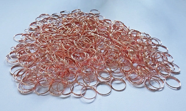 300 Copper Finish Chandelier 11mm Rings Links for Droplets Crystals Drops 1
