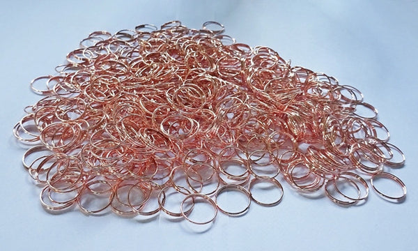 250 Copper Finish Chandelier 14mm Rings Links for Droplets Crystals Drops 3