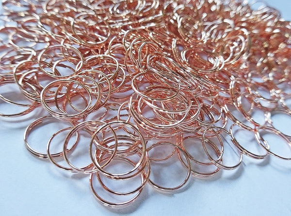 250 Copper Finish Chandelier 14mm Rings Links for Droplets Crystals Drops 1
