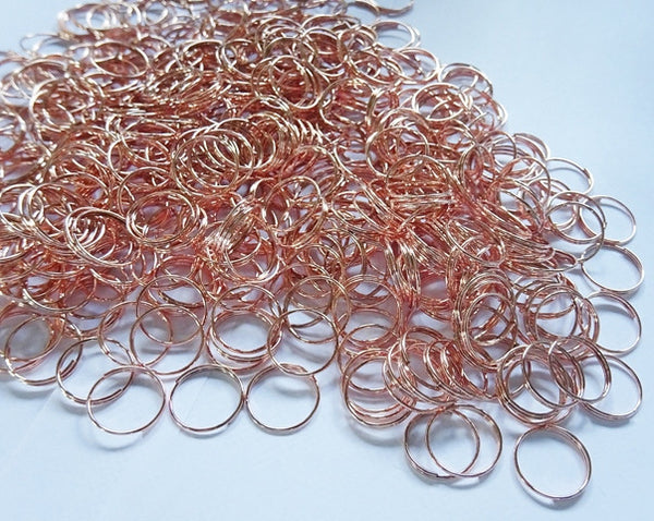 300 Copper Finish Chandelier 11mm Rings Links for Droplets Crystals Drops 5